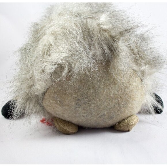 Plush Hedgehog with Plaid Scarf 11" Stuffed Animal Doorstop - Picture 8 of 10